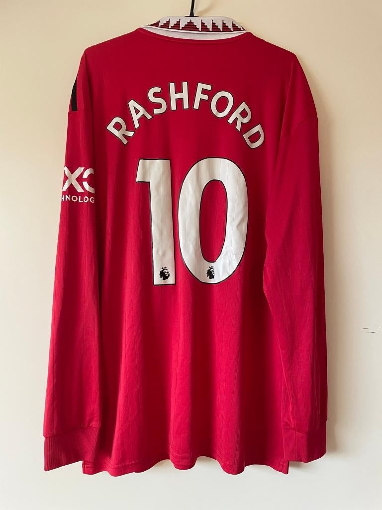 Rashford #10 Manchester United Adidas Maat L 22/23 Home, Maat 52/54 (L), Ophalen of Verzenden, Zo goed als nieuw, Adidas