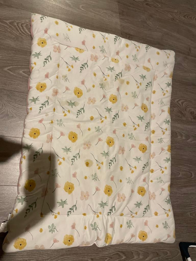 Roze boxkleed met bloemen - Prenatal, Gebruikt, Meisje, Ophalen of Verzenden, Deken of Dekbed