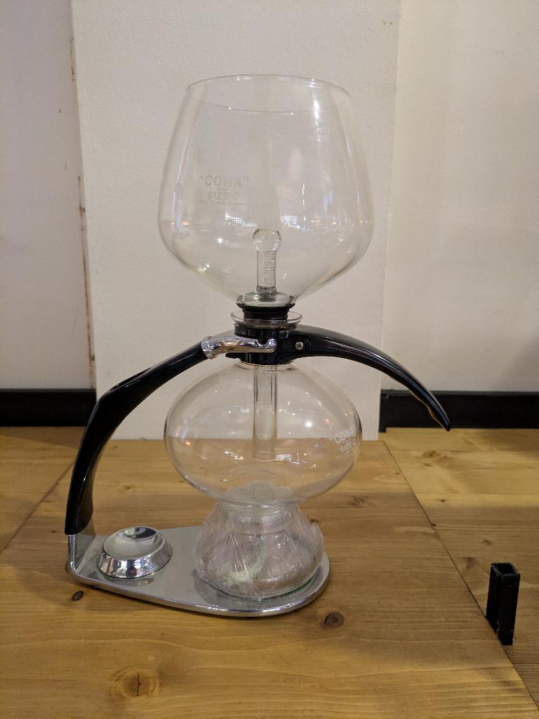 Cona koffiezetter, "slow" koffie, show aan tafel, Afneembaar waterreservoir, Overige modellen, Gemalen koffie, Ophalen of Verzenden