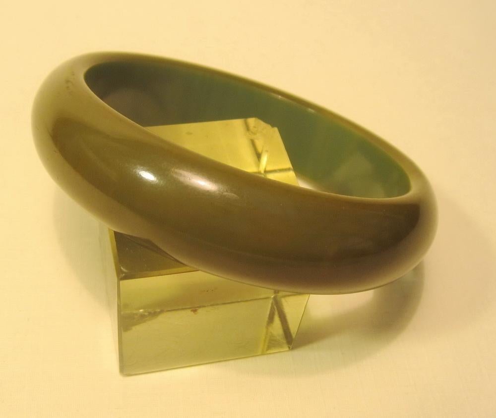 Vintage antieke groene bakeliet armband , getest ca 1940, Verzenden, Overige materialen, Armband