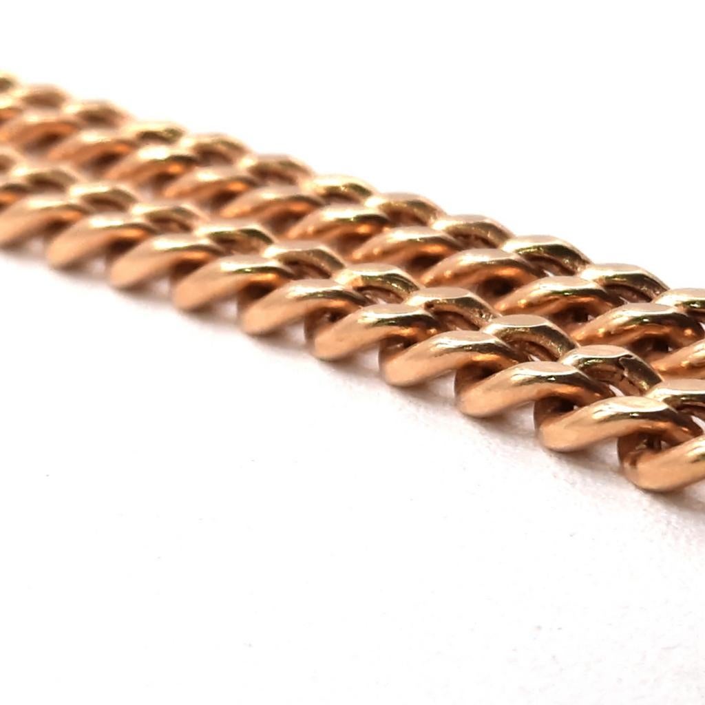 Gouden coban link ketting 14kt, Www.bredajuwelier.nl, Nieuw, Ophalen of Verzenden, Www.bredajuwelier.nl