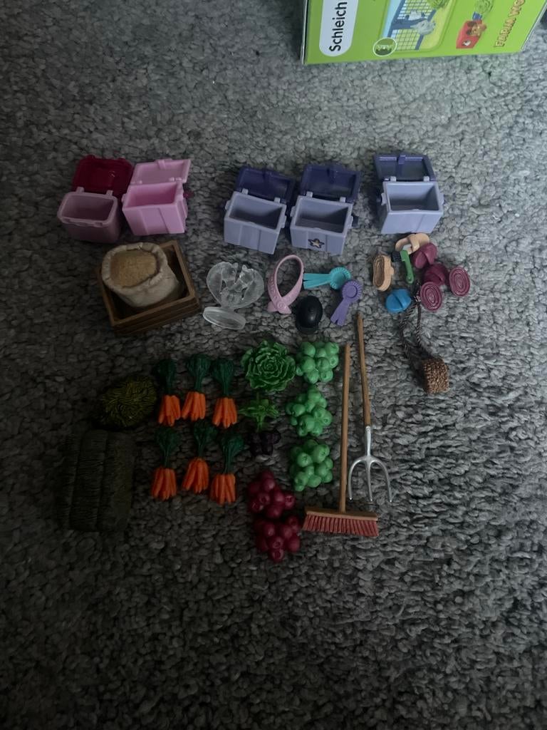 grote Schleich eten, snoep en accesoire set, Ophalen