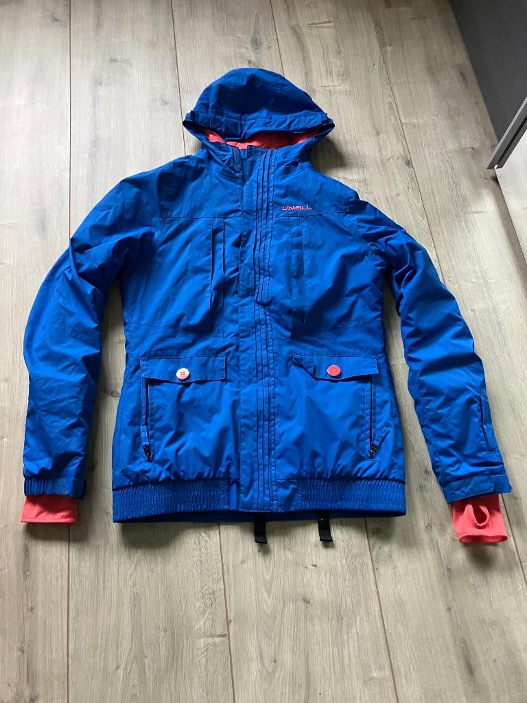 Skijack blauw skijas merk O'Neill maat 176 boys maat S heren, O'Neill, Ophalen of Verzenden, Zo goed als nieuw, Jack