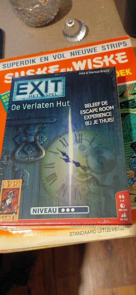 Exit Het Spel: De Verlaten Hut, Ophalen of Verzenden, Zo goed als nieuw, Een of twee spelers, 999 Games