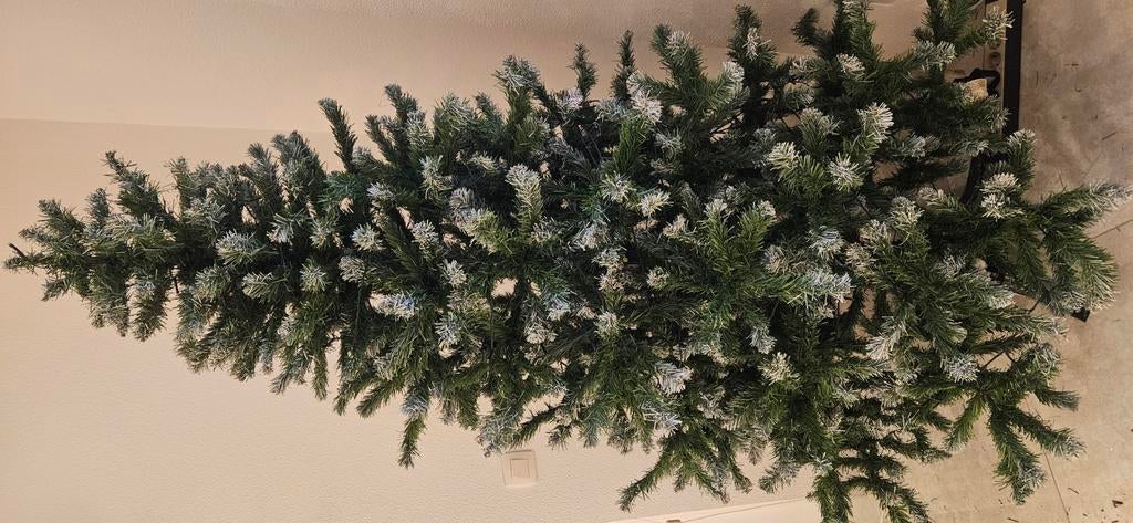 Kunstkerstboom 200cm met verlichting, Diversen, Kerst, Ophalen, Zo goed als nieuw