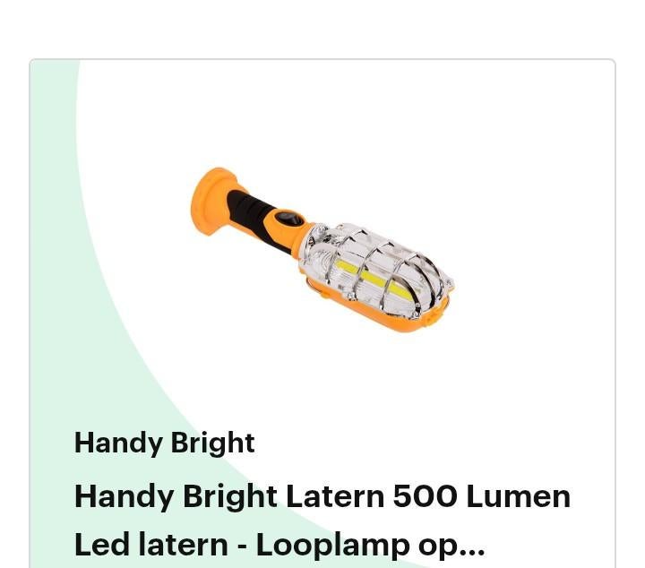 Draadloze werk lamp. 500 lumen., Ophalen of Verzenden, Nieuw, 500 watt of meer, Lamp