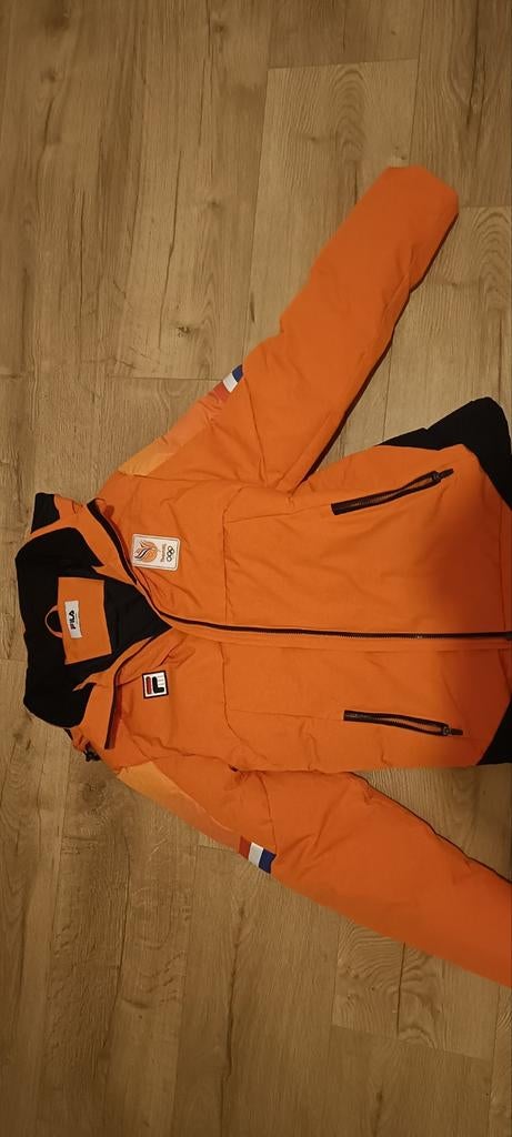 Oranje TeamNL Jas - Fila, Maat 38/40 (M), Oranje, Ophalen of Verzenden, Zo goed als nieuw