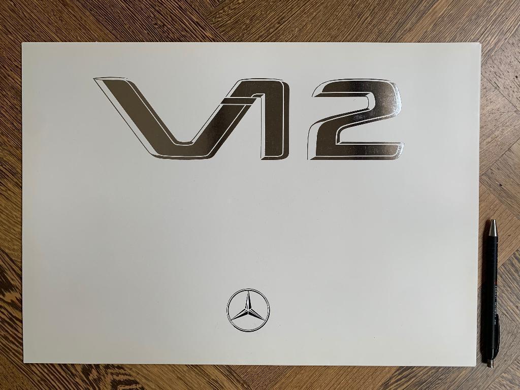 Grote Nederlandse map Mercedes-Benz W140 600 SEL V12 1991, Zo goed als nieuw, Mercedes-Benz, Mercedes, Ophalen of Verzenden