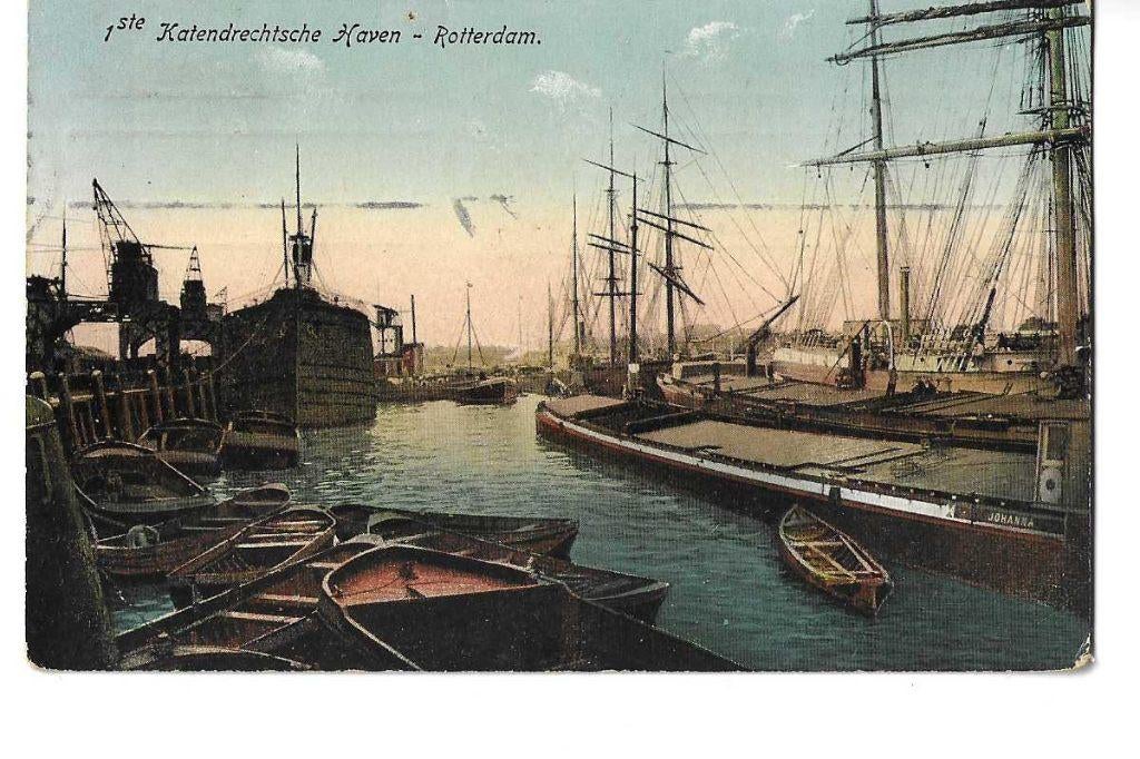 rotterdam  katendrecht  uitg c.v   1913  scheepvaart, Verzenden, Voor 1920, Gelopen, Zuid-Holland