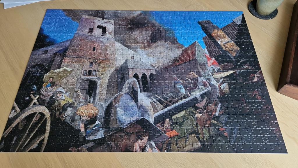 Puzzel Beleg van Grol 1000 stukjes compleet, Ophalen of Verzenden, 500 t/m 1500 stukjes, Zo goed als nieuw