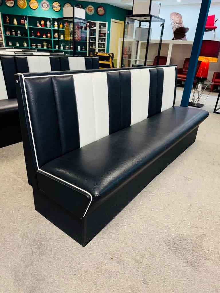 Retro Fifties American Diner booth bank Bel Air stijl, Ophalen of Verzenden, A, A, A