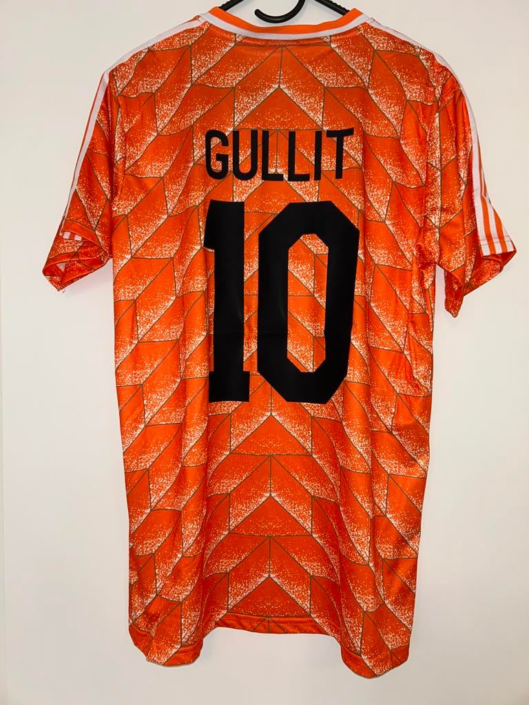 Nederlands Elftal Shirt 1988 Gullit #10 - Maat L, Ophalen of Verzenden, Zo goed als nieuw, Maat 52/54 (L), Oranje