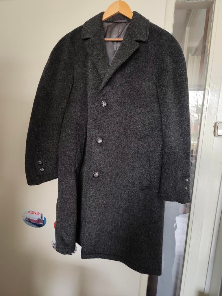 Brixton wollen jas maat 50 grijs /zwart, Maat 48/50 (M), Zo goed als nieuw, Grijs, Brixton