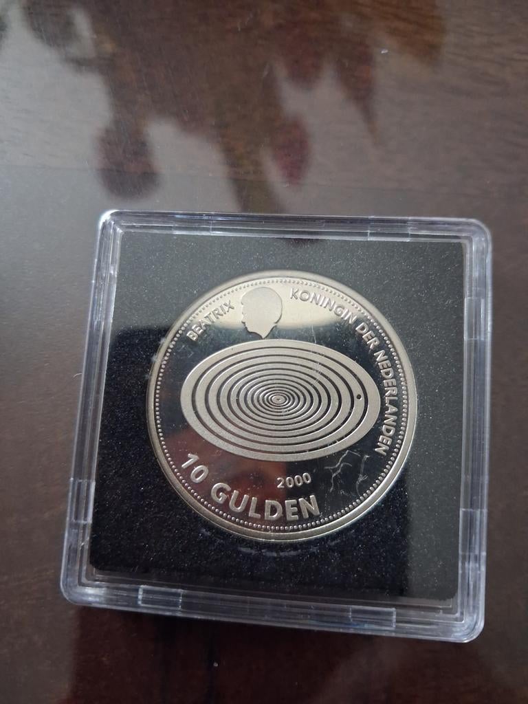 Nederlands Silver 10 Gulden 1999 Millenium, Ophalen of Verzenden, Zilver