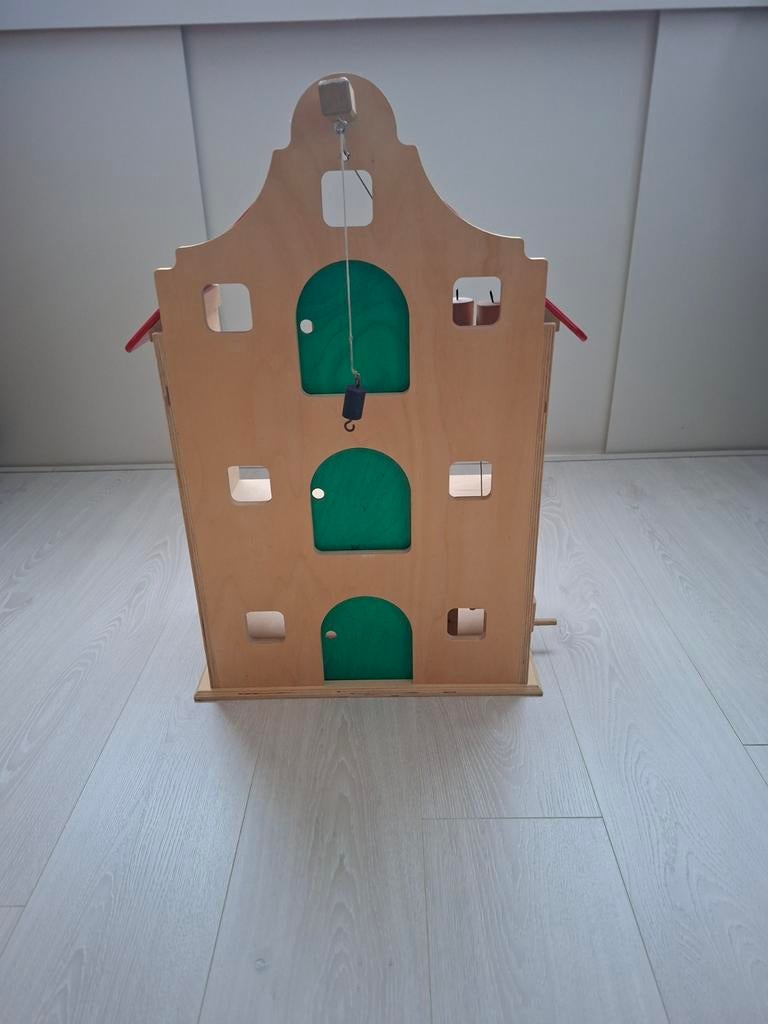 Houten Pakhuis Poppenhuis - Zeer Goede Staat, Kinderen en Baby's, Speelgoed | Poppenhuizen, Ophalen, Zo goed als nieuw, Poppenhuis