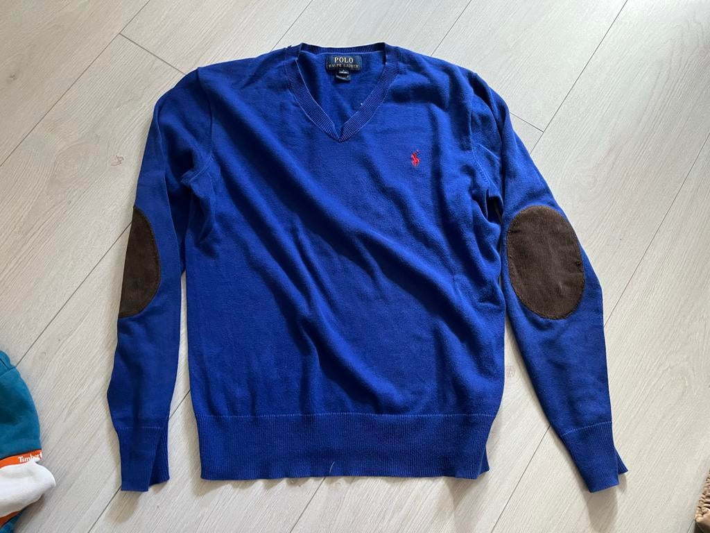 Blauwe Polo Ralph Lauren Trui Maat 164, Ophalen of Verzenden, Zo goed als nieuw, Jongen, Trui of Vest