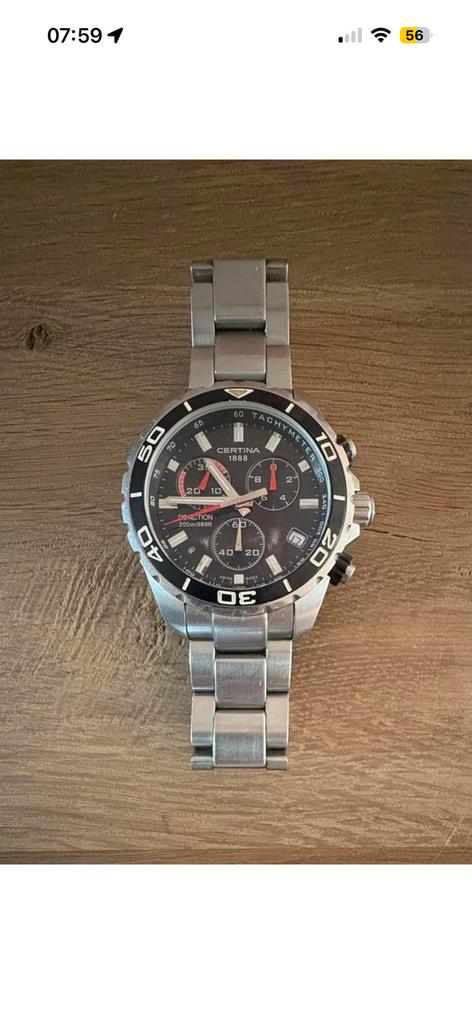 Certina DS Action Chronograph – Swiss Made – 200m, Sieraden, Tassen en Uiterlijk, Horloges | Heren, Overige merken, Staal, Polshorloge