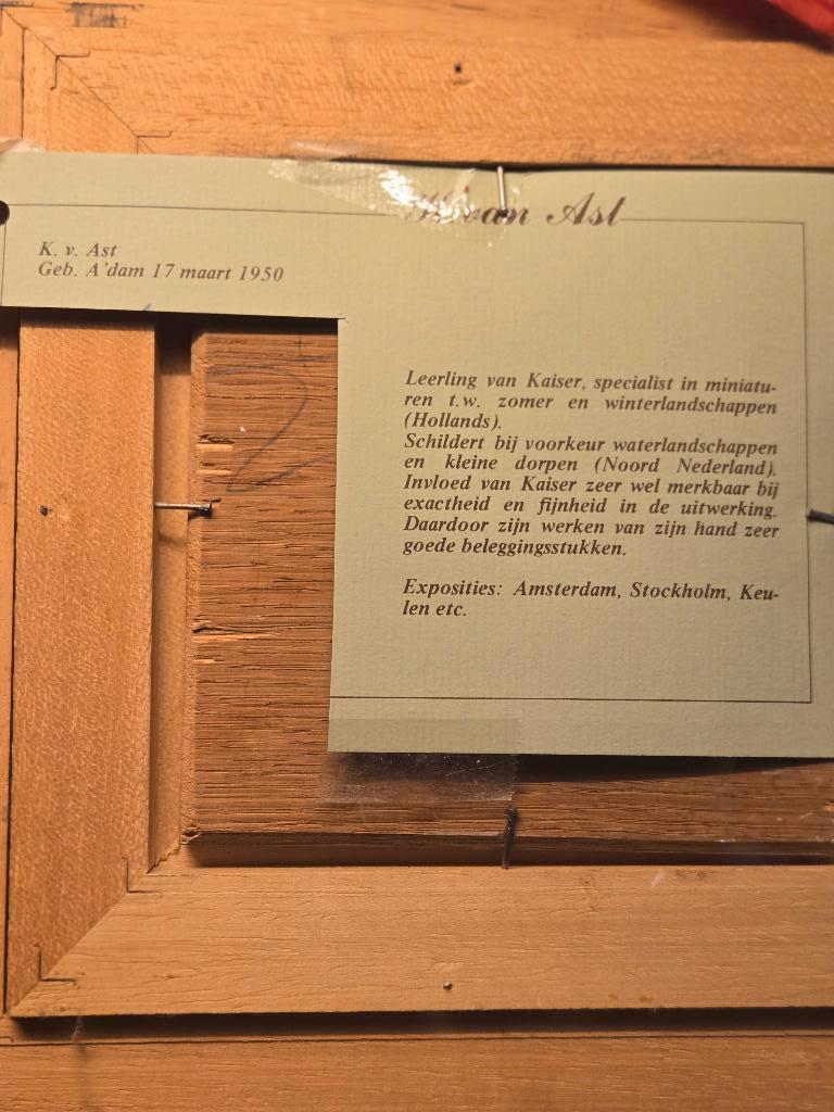 landschap schilderijtje, Antiek en Kunst, Kunst | Schilderijen | Klassiek, Ophalen of Verzenden