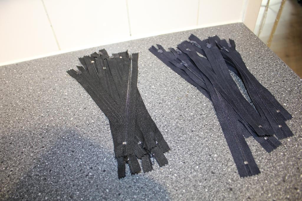 20 ritsen van 20cm zwart en blauw, Ophalen of Verzenden, Nieuw, Rits of Sluiting