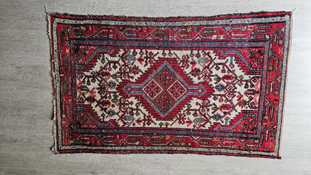 Perzisch Hamadan tapijt – handgeknoopt wol – ca. 1930–1950, Ophalen