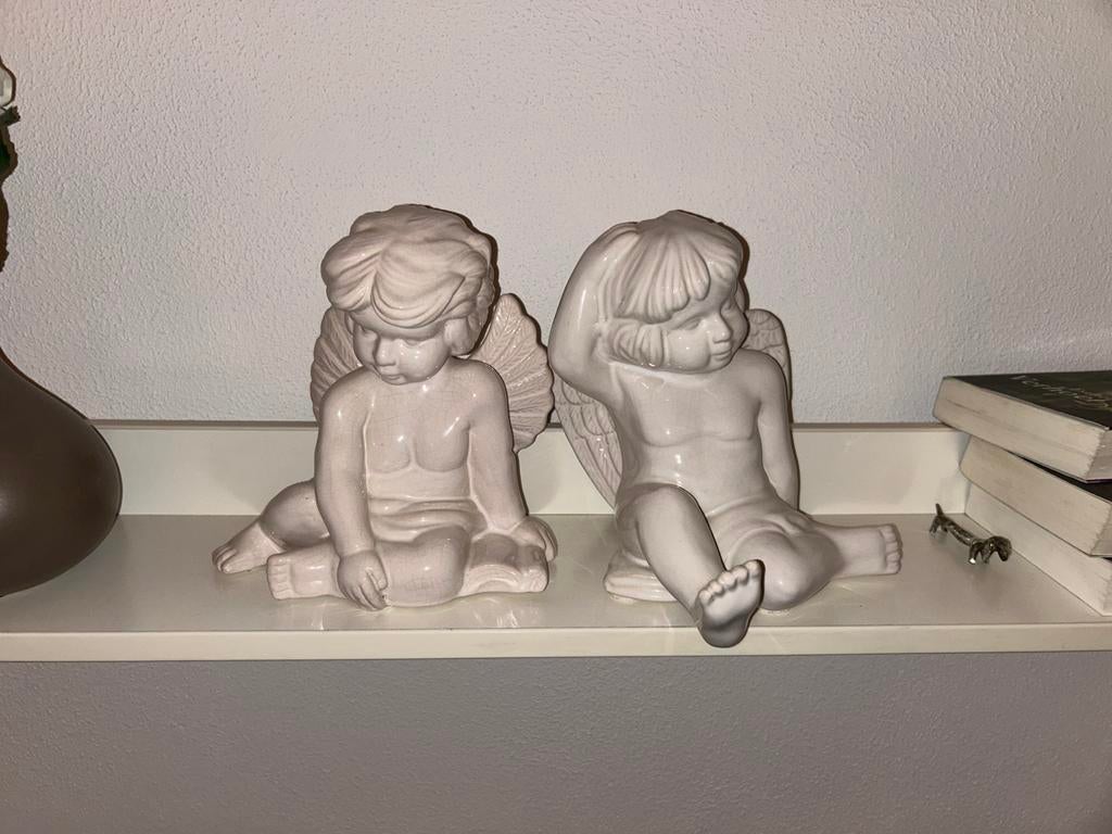 Twee engelen beeldjes, Verzamelen, Ophalen of Verzenden, Zo goed als nieuw