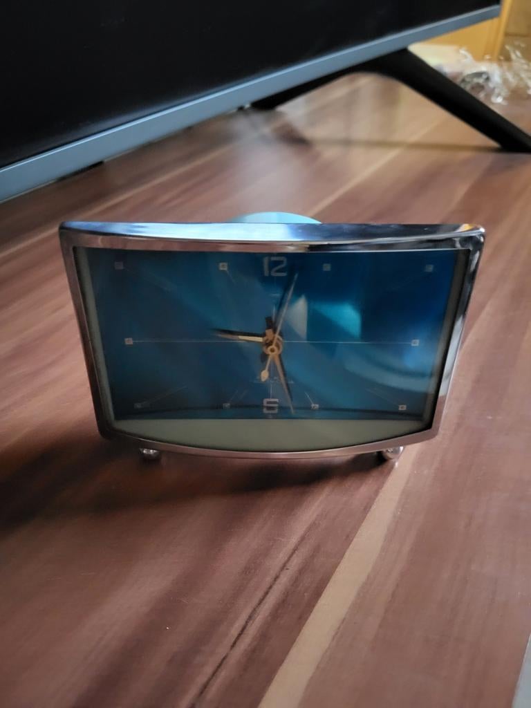 Vintage Space Age klokje/ wekker., Huis en Inrichting, Ophalen of Verzenden, Wandklok