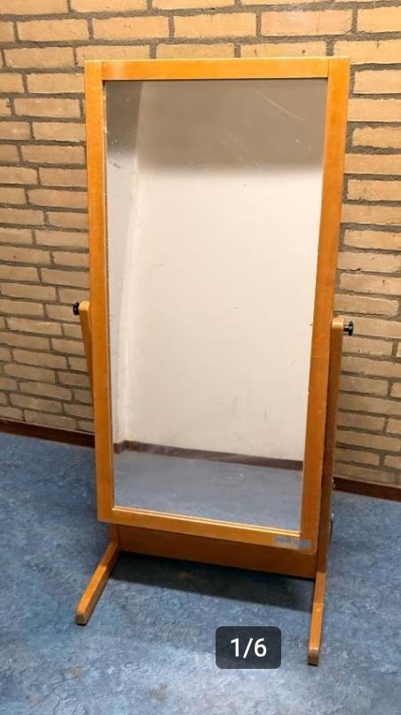Unieke dubbelzijdige spiegel en krijtbord, Diversen, Schoolborden, Gebruikt, Krijtbord, Ophalen
