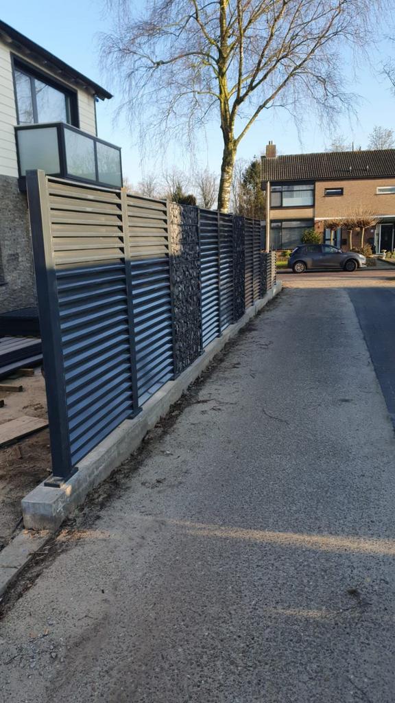 Tuinschuttingen, poorten van verzinkt staal, Tuin en Terras, 1 tot 2 meter, Minder dan 3 meter, Ophalen of Verzenden, Nieuw