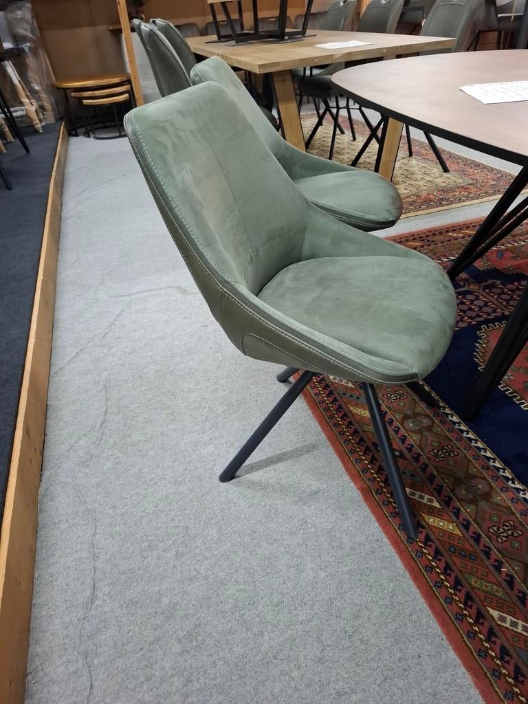 6 Nieuwe Stoelen, Olijf met zwart metaal +greep, Arwen Xooon, Ophalen, Overige kleuren, Nieuw, Olijf kleur