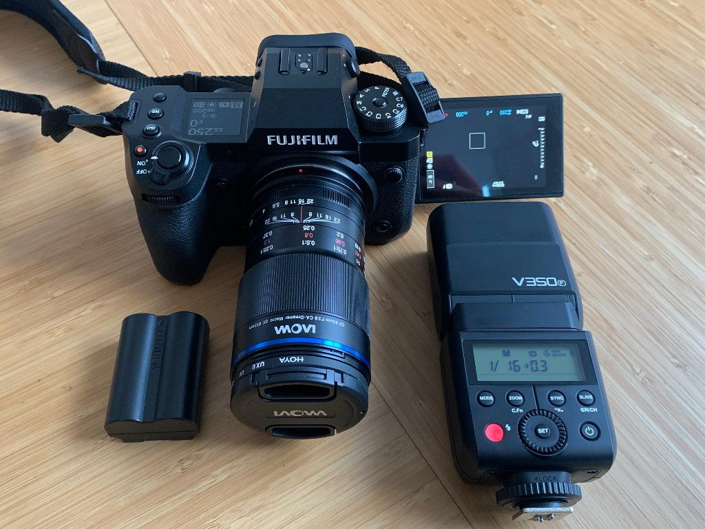 Fujifilm X-h2 + Godox v350, Spiegelreflex, Ophalen of Verzenden, Zo goed als nieuw, Fuji