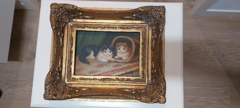 Poezen schilderijtje, Ophalen