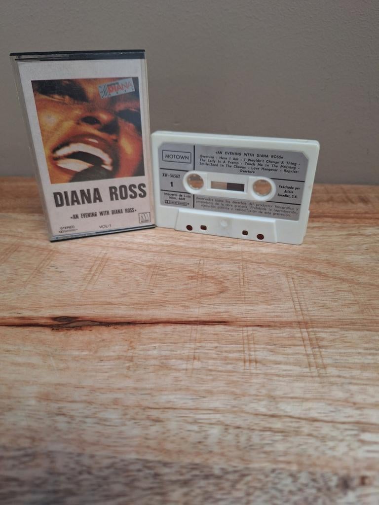 Diana Ross - An Evening With Diana Ross Cassette, Cd's en Dvd's, Cassettebandjes, Gebruikt, 1 bandje, Ophalen of Verzenden, Origineel