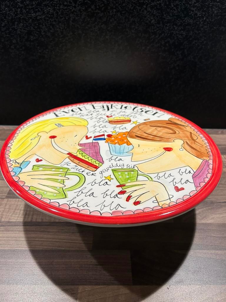 Blond Amsterdam taartplateau, Ophalen of Verzenden, Zo goed als nieuw, Aardewerk, Blond Amsterdam