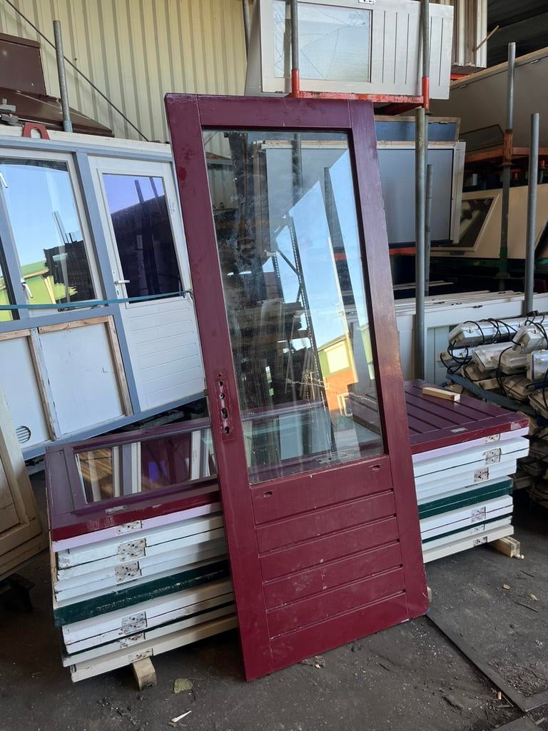 Gebruikte achterdeuren vanaf €75 pst, Tuin en Terras, Palen, Balken en Planken, Ophalen of Verzenden, Zo goed als nieuw, Balken