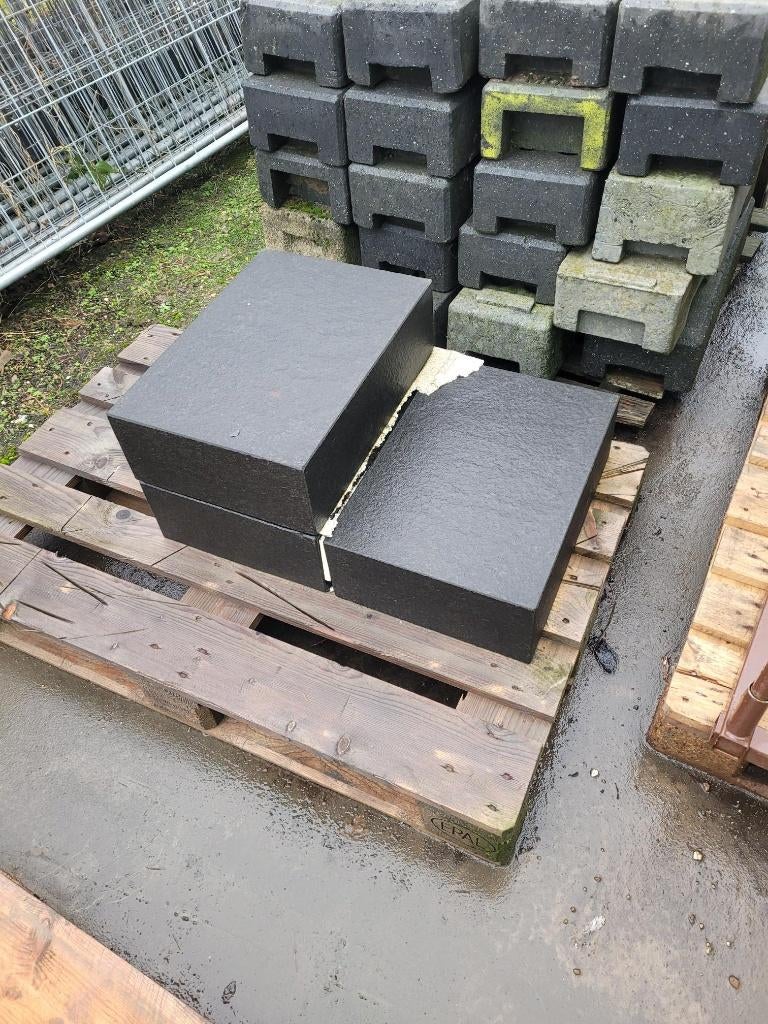 Traptreden basalt 100x35x15 en 50x35x15 cm nieuw!!!!!!, Ophalen, Blok, 25 cm of meer, Nieuw