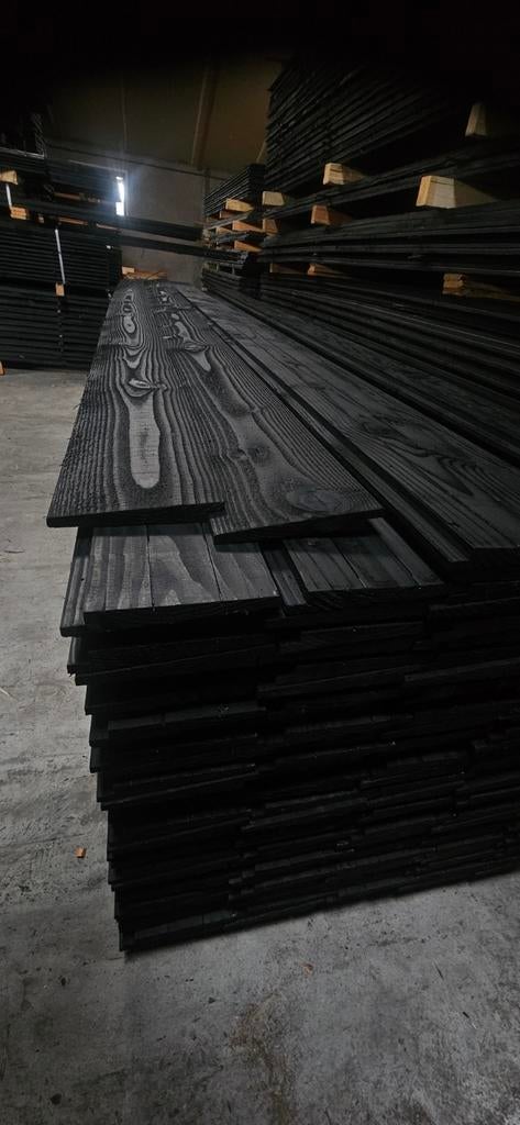 Te koop zweeds rabat planken zwart €2,70 per m1 aanbieding!!, Ophalen, Nieuw, 250 cm of meer, Planken