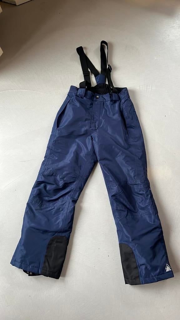 Skibroek 134-140 donkerblauw, 100 tot 140 cm, Zo goed als nieuw, Kleding, Ophalen
