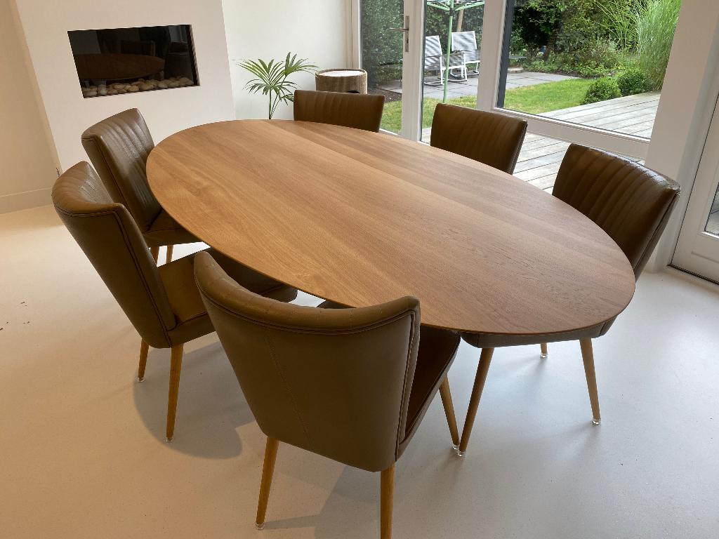 tafel Eero Saarinen, Ronde tafel, Massief hout !, 100 tot 150 cm, Nieuw, Rechthoekig, 50 tot 100 cm