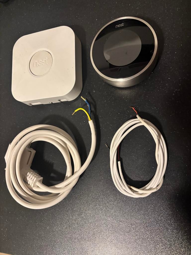 Google Nest Thermostaat V2 + Heat Link, Doe-het-zelf en Verbouw, Ophalen of Verzenden, Slimme thermostaat, Zo goed als nieuw