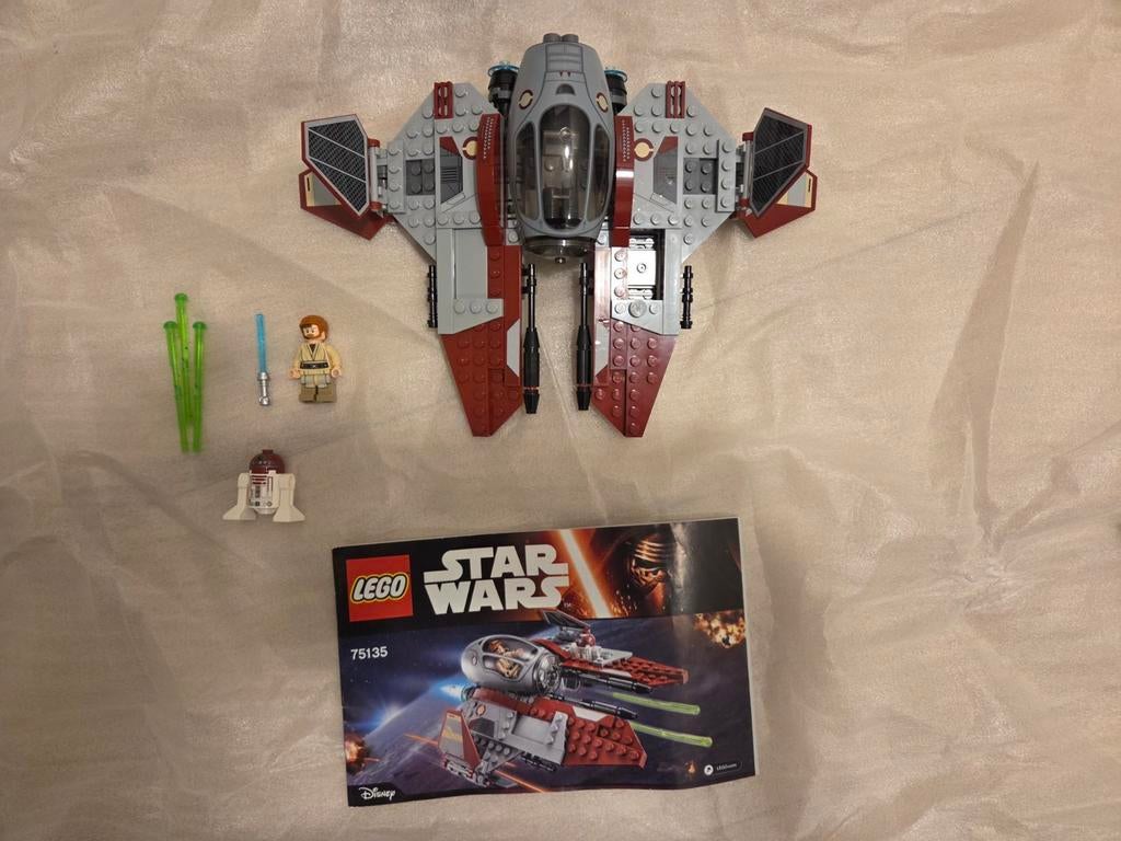 Lego Obi-Wan’s Jedi Interceptor (75135), Ophalen of Verzenden, Zo goed als nieuw, Complete set, Lego