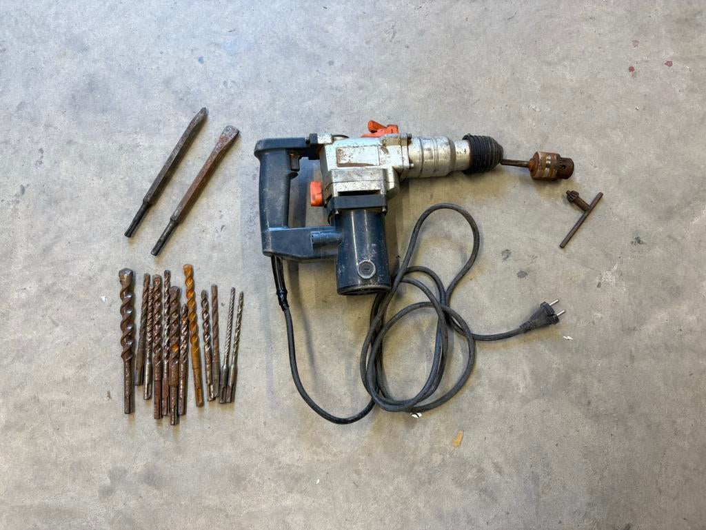 SdS betonboor   + hakken en breken + adapter, Ophalen, Gebruikt, Boor- en/of Breekhamer, X