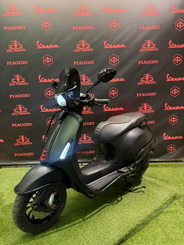 Vespa Sprint 2021 Snor/Brom! Mat Zwart / RS Zadel / Garantie, Ophalen of Verzenden, Benzine