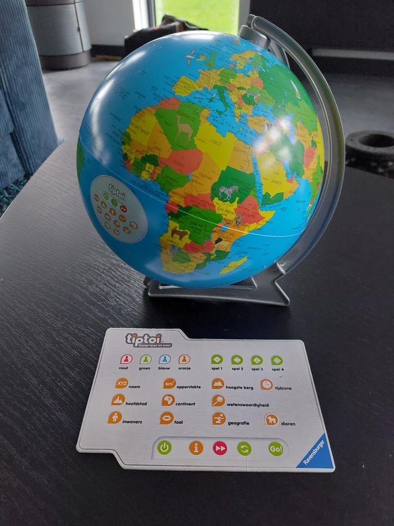 Tip Toi Interactieve Wereldbol - Ravensburger, Kinderen en Baby's, Speelgoed | Educatief en Creatief, Ophalen of Verzenden, Gebruikt