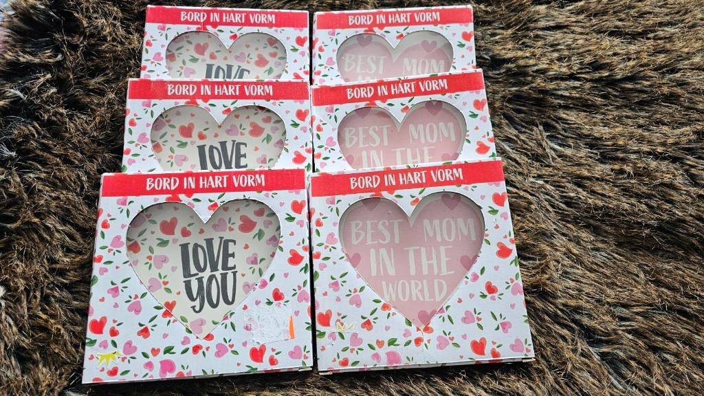 Leuke Harten Hapjes Schaaltjes💕Nieuw in verpakking💕, Ophalen, Schaal, Nieuw, Overige vormen