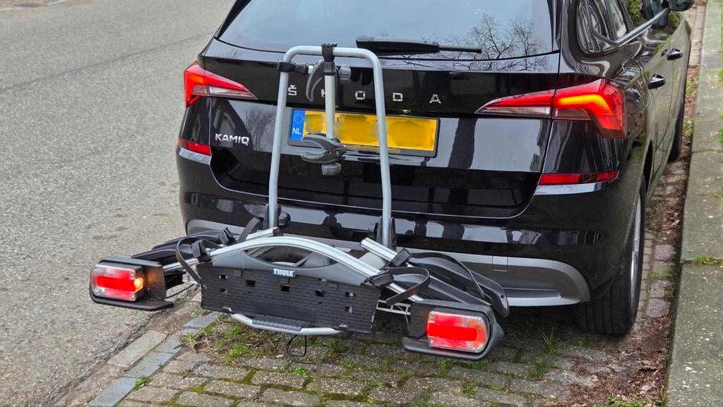 Thule EuroWay G2 921 Fietsendrager voor 2 fietsen, Ophalen, Zo goed als nieuw, Trekhaakdrager
