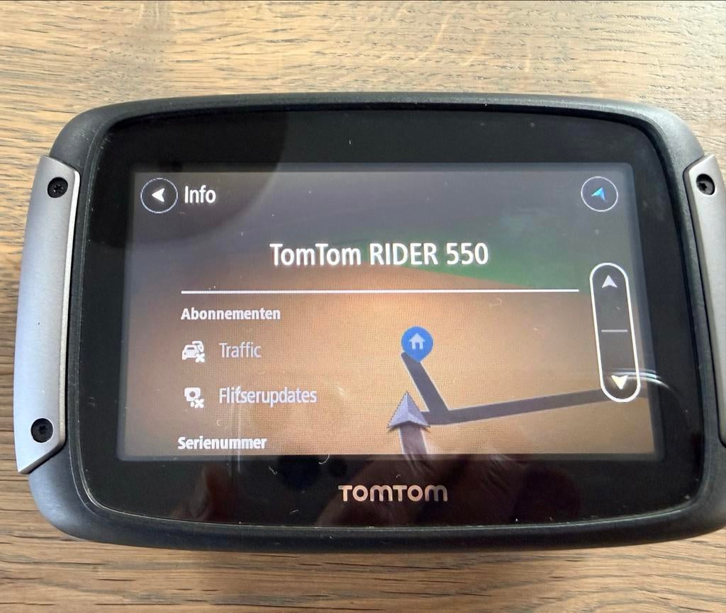 TomTom Rider 550 navigatie, Auto diversen, Autonavigatie, Ophalen of Verzenden, Zo goed als nieuw