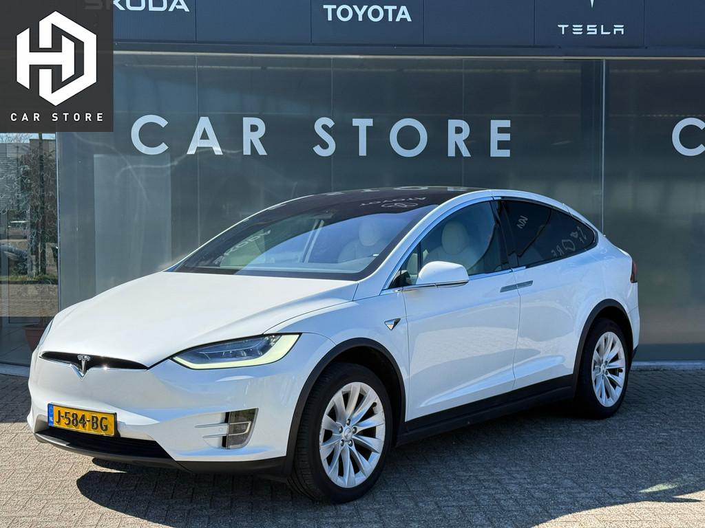 Tesla Model X Long Range 7Persoons 100% SOH Dealer Onderhoud, Auto's, Tesla, Gebruikt, 100 kWh, 124 €/maand, 7 stoelen
