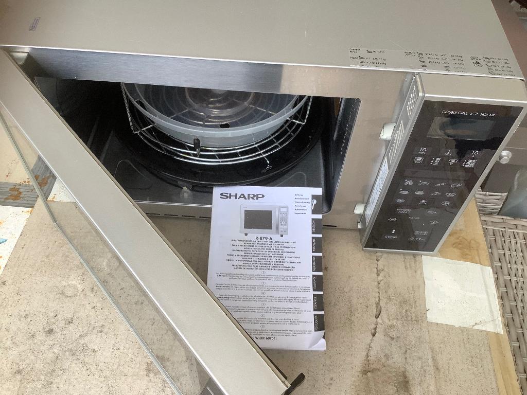 Sharp combi magnetron voor thuis, camping of studentenkamer, Witgoed en Apparatuur, Magnetrons, Ophalen, Combimagnetron, Gebruikt