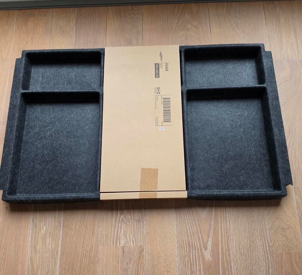 IKEA IVAR Opbergsysteem Lade-inzet Grijs Vilt, Ophalen of Verzenden, Nieuw