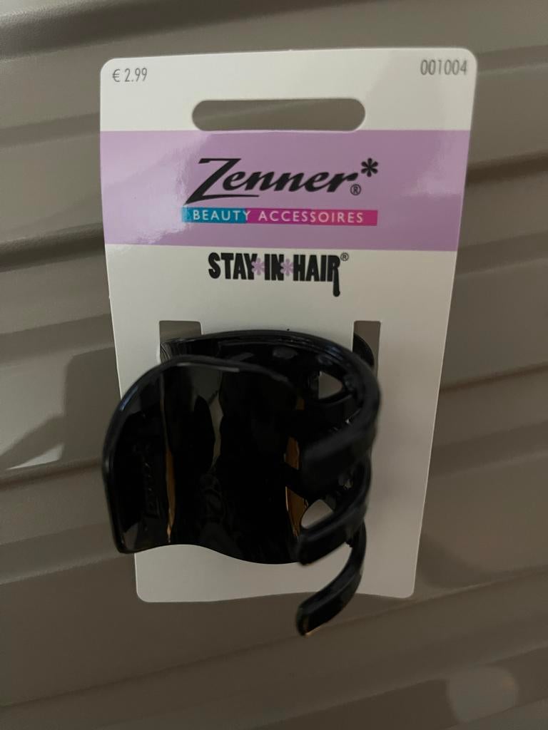 Nieuwe Zenner Stay In Hair Haarspeld - Zwart, Ophalen of Verzenden, Nieuw, Haarspeld